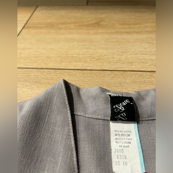 Vintage 70s LA BENE USA Puff Shoulder Suit Jacket - Picture 2 of 5